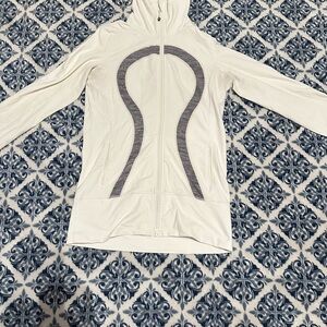 Lululemon white and grey scuba long